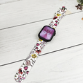 Floral Silicone Band for Apple Watch - All Series Compatible