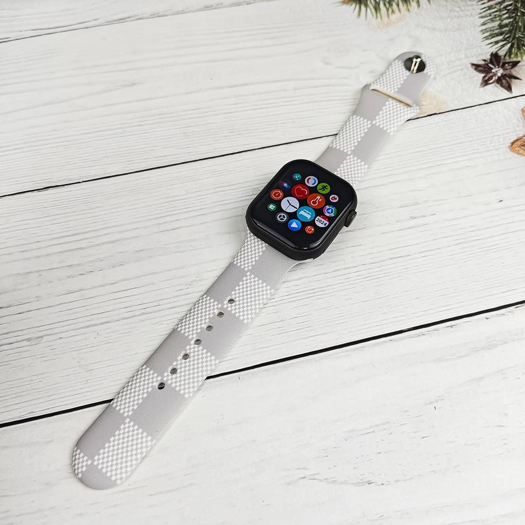 Floral Silicone Band for Apple Watch - All Series Compatible