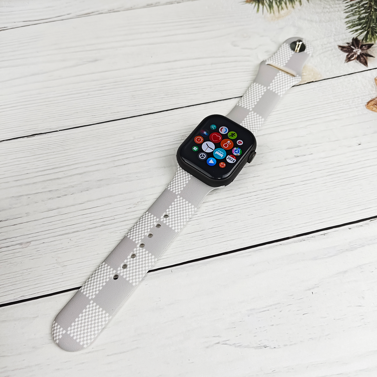 Floral Silicone Band for Apple Watch - All Series Compatible