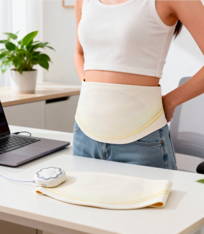 Graphene Heat Therapy Wearable - Moxibustion Simulation, 6-Core High Power, No Burn Skin, Rapid Pain Relief with Magnetic Design