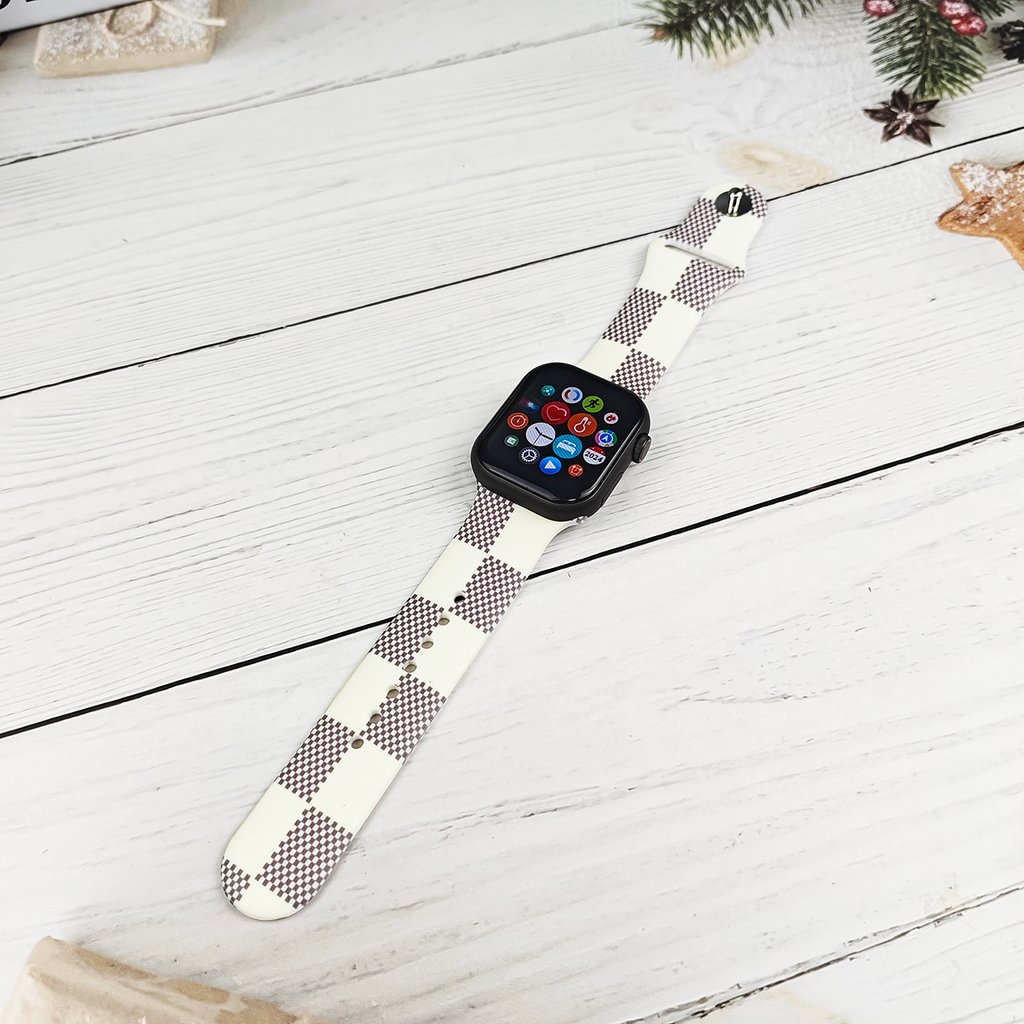 Floral Silicone Band for Apple Watch - All Series Compatible