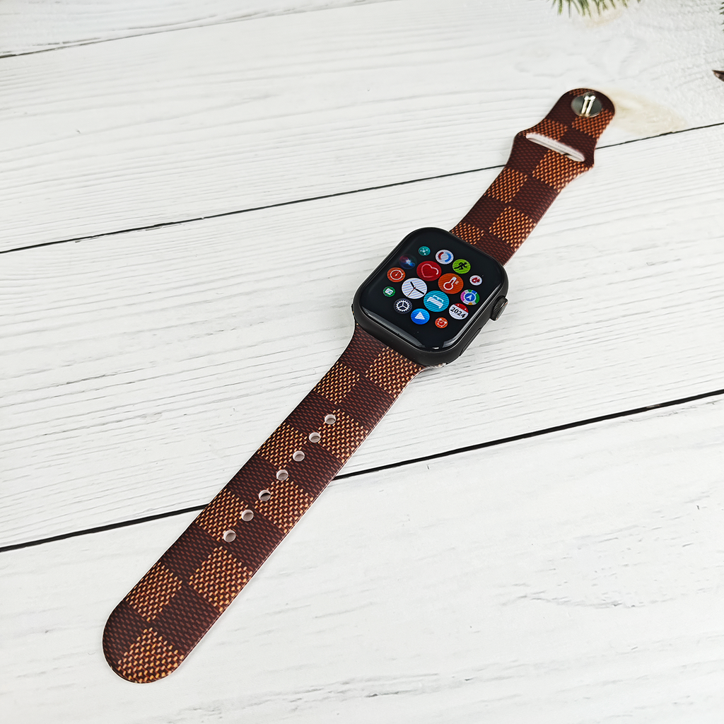 Floral Silicone Band for Apple Watch - All Series Compatible