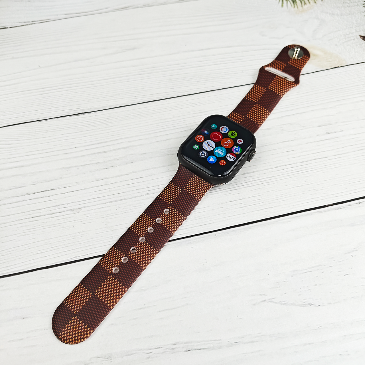 Floral Silicone Band for Apple Watch - All Series Compatible