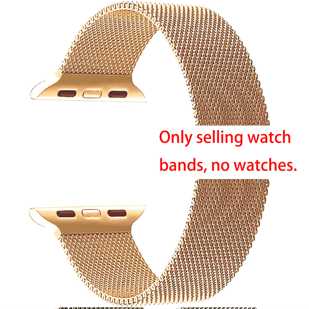 Stainless Steel Magnetic Apple Watch Band - All Series Compatible (38-49mm)
